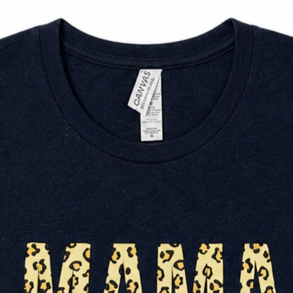 Mama Fit Mom Graphic Tee Leopard Medium - Picture 3 of 4